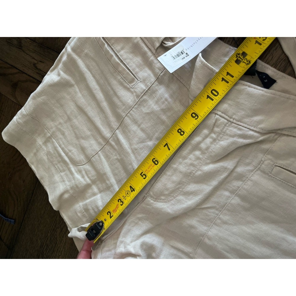 Sanctuary Shorts 100% Linen Shorts Beach Summer Preppy Nautical 28 NWT - Picture 8 of 8